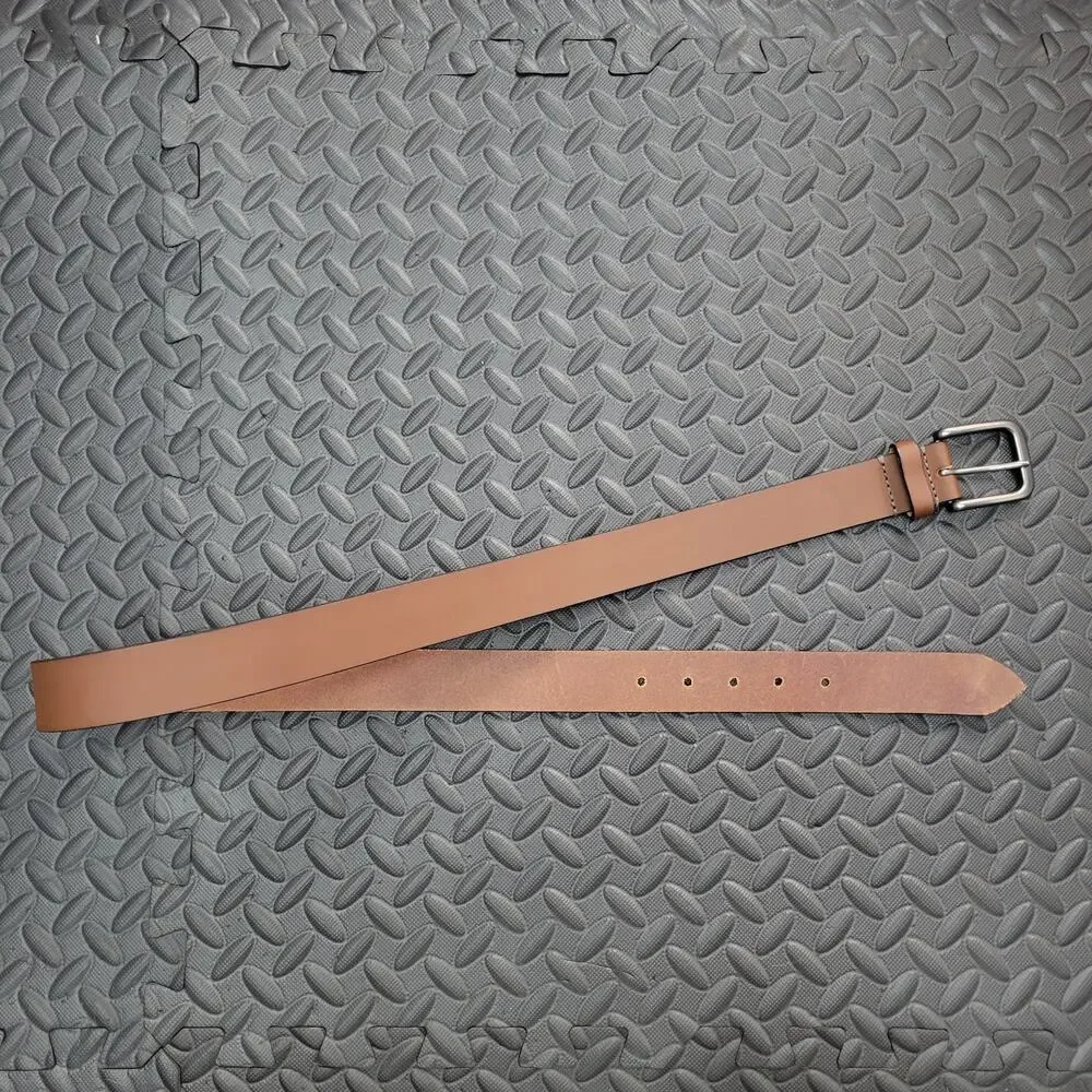 Timberland Genuine Leather Belt Size 36 Brown Made in USA